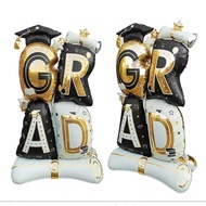 61 inches Graduate Graduation Stand Star Hat Congrats Grad party decoration aluminum foil balloon