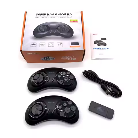 2025 Super mini u-box MD Sega console 16 bits 2.4G Game Console For Sega Genesis Game Stick HD Genes