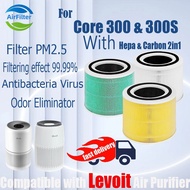 Original and Authentic Replacement Compatible with levoit Core 300&amp;300S Filter Air Purifier Accessories True Original HEPA&amp;Active Carbon High-Efficiency H13 Antibacteria Virus