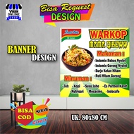Spanduk Banner Warung Indomie Warmindo Warung Makan Keren Murah