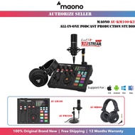 [Ready Stock] Maono AU-AM100-K2 Combo Sound Card Podcast Production Studio All-in-One Sound Card + M