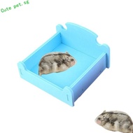 FUZOU Hamster Ice Bed, Hamster Sleeping Bed PVC Hamster Toilet, Practical Detachable Bite Resistant Hamster Splicing Bed Spring