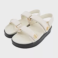 TORY BURCH KIRA SPORT魔鬼氈休閒涼鞋- US7 象牙白