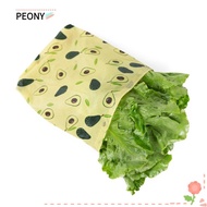 PEONIES Beeswax Wrap Fruit Kitchen Cloth Eco-Friendly Storage Bags