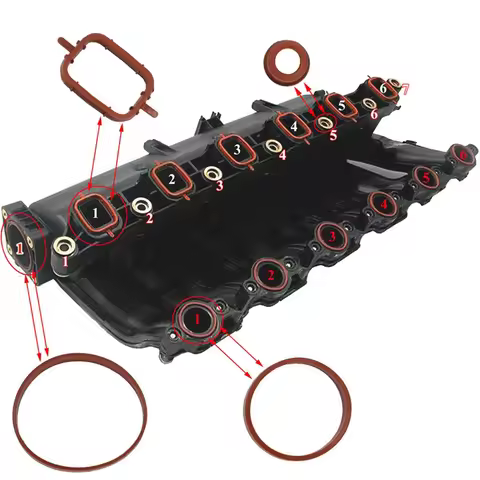 B07A-26Pcs Intake Manifold Seal Gasket Kit 11612246945 11617790198 For BMW 3 5 6 7 Series E61 E63 E7