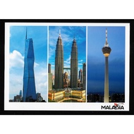 Malaysia Postcard - Kuala Lumpur Merdeka 118, Twin Towers, KL Tower