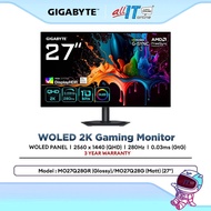 GIGABYTE MO27Q28GR / MO27Q28G 27" OLED 2K QHD 280Hz Gaming Monitor | 0.03ms | HDR500 | G-Sync Compat
