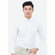 Áo sơ mi nam trơn màu dài tay vạt bầu Slim Fit Vĩnh Tiến 330