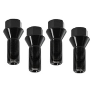 4 PCS Wheel Lug Bolt Nut Black Steel for BMW E70 / E70N / E71 / F20 / F21 / F22 / F45 / F30 / F31 / 