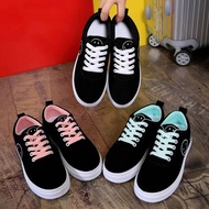 WOMEN'S SNEAKERS WITH CUTE SMILE MOTIF FOR TEENS AND ADULTS / WOMEN'S SCHOOL SNEAKERS