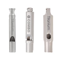Pure Titanium Outdoor Emergency Whistle Survival High Frequency Multi-Function Whistle Survival Emer
