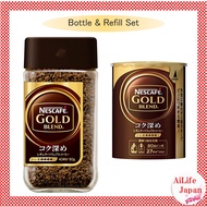 Coffee Nescafe Gold Blend Full-bodied Regular Soluble Coffee 80g + Eco &amp; System Pack (Refill) 55g [Direct from Japan/Made in Japan]