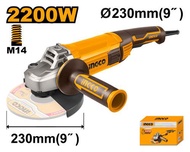 INGCO  รุ่น AG220018 เครื่องเจียร หินเจีย ไฟฟ้า 2200 วัตต์ ขนาด 230 มม. (9 นิ้ว)
