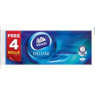 [CHEAPEST] 16 rolls + FREE 4 rolls VINDA DELUXE Smooth Feel Toilet Tissue Roll (20 rolls)