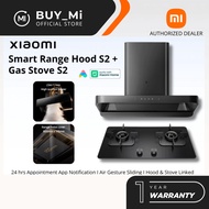 Xiaomi Mijia Smart Range Hood S2 + Gas Stove S2 AI Supercharged 900mm Deep Cavity Smoke AI Cruise Bo