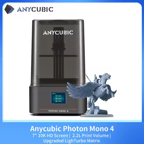 ANYCUBIC Photon Mono 4 3D Printer 10K 7'' high-definition screen UV Resin Printer High-Speed 3D Prin