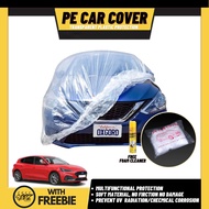 PE Plastic Waterproof Car Cover for Ford Focus Transparent Soft Material Durable Dustproof Vehicle Protection