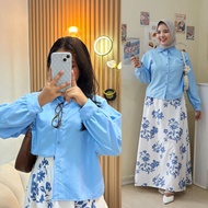 GIRLFASHIONSTORY ORIGINAL (PRE ORDER) FLEUR SET baju set seluar blouse korean style set