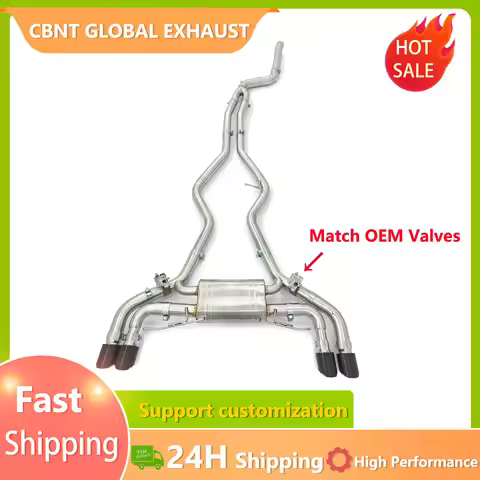 Fast Shipping CBNT M240i Valved Catback Exhaust for BMW M240 M240i G42 B58 3.0T Stainless Steel Valv