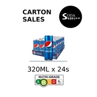 Pepsi 320ml Can Drinks Carton (24 cans per carton)