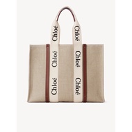 [Pre order] Chloe large woody tote bag in linen