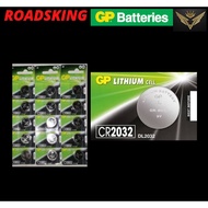 BATTERY ORIGINAL GP LITHIUM CR2032 3V Genuine Battery High Voltage  Remote Autogate Controller Camera