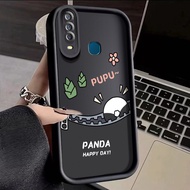 Case For VIVO Y17 Y15 Y12 Y12i Y3 Y3s 2020 Panda Pattern Shockproof Silicone Phone Fun