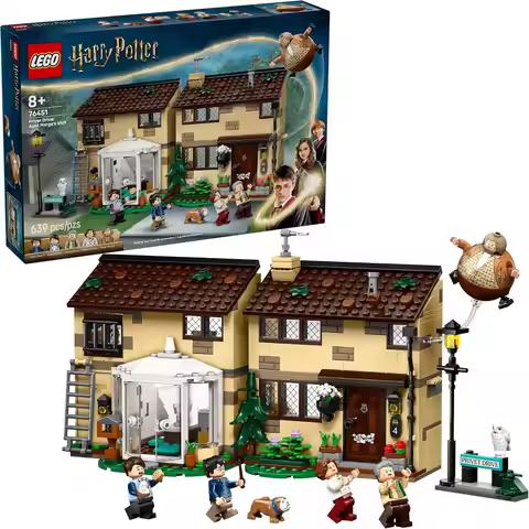 Lego 76451 Harry Potter series Privet Drive: Aunt Marge visits to build block toys, collect ornament