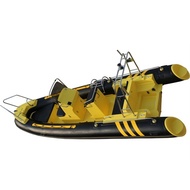 RIB580 8 persons 5.8m fiberglass rigid hull rescue emergency boat inflatable rescue boat with engine optional for malays