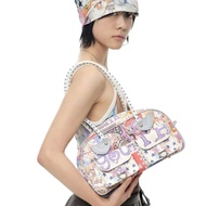 Korean Youthbath X Oliwa Joint Authentic Direct Mail Y2k Light Asian Style Printed Wings Boston Bag
