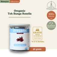 OREGANIC - Teh Bunga Rosela Kering - Bunga Rosella Kering - Bunga Rosella Merah Kering - Rosella