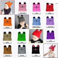 Baby Cat Beanie BB-25 / Cute Baby Beanie / Baby Boy Girl Beanie / Boy Girl Beanie / Baby Knitted Bea