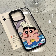 Casing iPhone 11 12 13 14 15 16 17 Pro Max Bath Crayon Shin-chan Case For iPhone 13PM,16PM,15PM,14PM