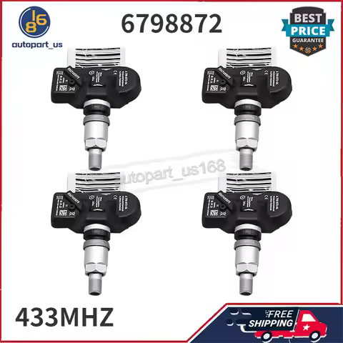 4PCS 6798872 433Mhz TPMS Tire Pressure Monitoring Sensor For BMW 320i 328i 428i 528i 650i 750i Alpin
