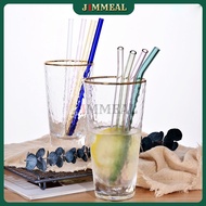Straight, Thick Curved, Environmentally Friendly Transparent Glass Straws, Reusable Many Times 0.6-0