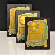 Wooden Songket Plaque EP794 (HADIAH SUKAN DAN ANUGERAH CEMERLANG) TROPHY Plak cenderahati.