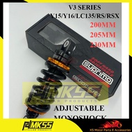 KS Motor Adjustable V3 suprimo monoshock versi 3 blh adjust version3 y15 y16 205mm LC135 200mm RS150