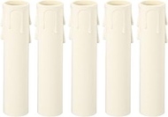 PATIKIL Pack of 5 Socket Cover Candelabra Base for E12/E14 Chandelier 22 x 105 mm White