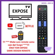 Expose Smart TV Remote Control AMAZ-18 26AE-ERP0AM18 Remote Smart TV Expose