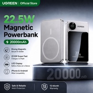 【3C+Qi2】UGREEN 20000mAh Powerbank Wireless Magnetic 22.5W Fast Charging Portable Charger Support iPh