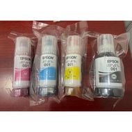 Genuine Epson 001 Ink Set – Black, Blue, Red, Yellow – For Epson L4150 / L4160 / L6190 / L4260 / L62