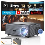 Fintex Max Projector 8k Portable home cinema Projector 1000ANSI 1920p Auto Focus speciality Home The