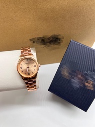 🔥Promosi Murah🔥Jam tangan anticlockwise analog watch numerals design women rosegold stainless steel 