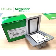 SCHNEIDER E228426 13A 3 PIN SWITCH SOCKET WITH COVER MODULINE METAL FLOOR SOCKET UNDER FLOOR TABLE