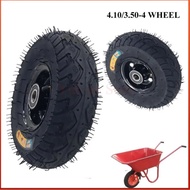 4.10/3.50-4 wheel Tyre With wheel hub for Electric Scooter 11 inch Special Tire Handcart Tiger Cart 