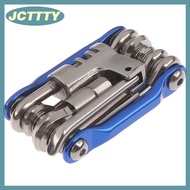 JCTTTY Dụng cụ sửa chữa xe đạp đa năng cờ lê nan hoa lục giác Xích Bộ 11 trong 1