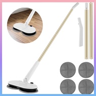 Cordless Electric Mop with 4 Mop Pads 2000m Rechargeable Electric Mop Floor Cleaner Dual Head Electric Spin Mop Efficient  SHOPCYC3484