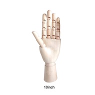 Wooden Left/Right Hand Body Artist Model Jointed Articulated Wood Sculpture