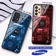 Softcase Glass Kaca SAMSUNG A33(5G) A53(5G) - Casing hp SAMSUNG A33(5G) A53(5G) [ S30 ].