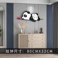 Creative Panda Living Room Wall Clock Simple Modern Home Decoration Clock Wall Hanging Large Persona